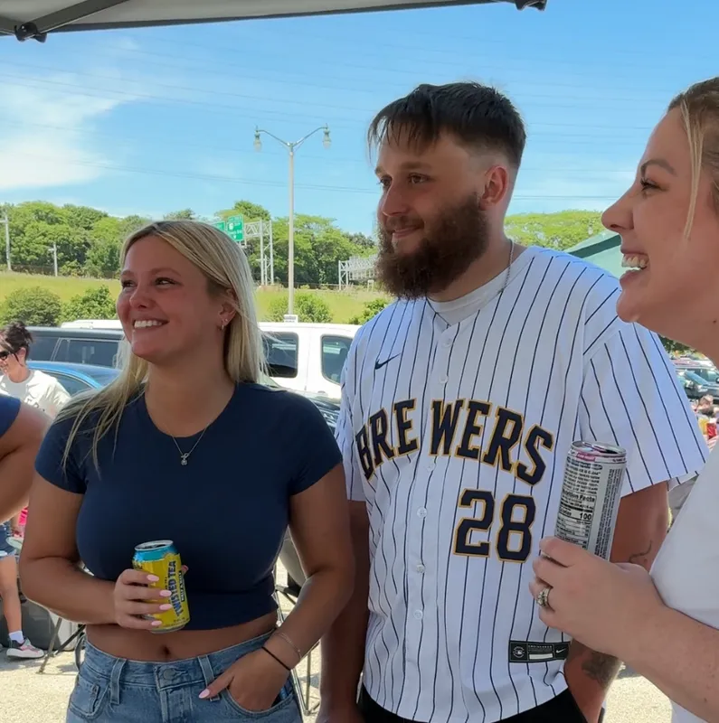 Lauryn and Riley at Brewers game